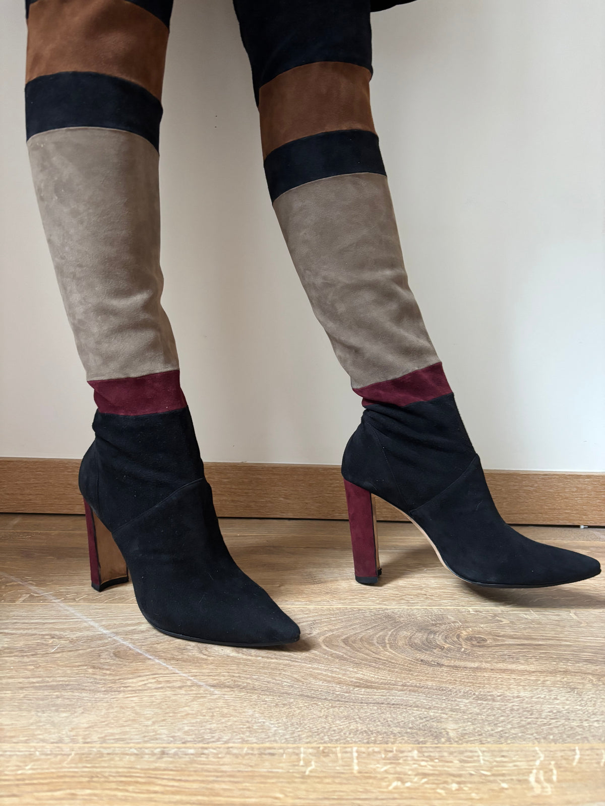 Manolo Blahnik cuissardes daim – 38,5