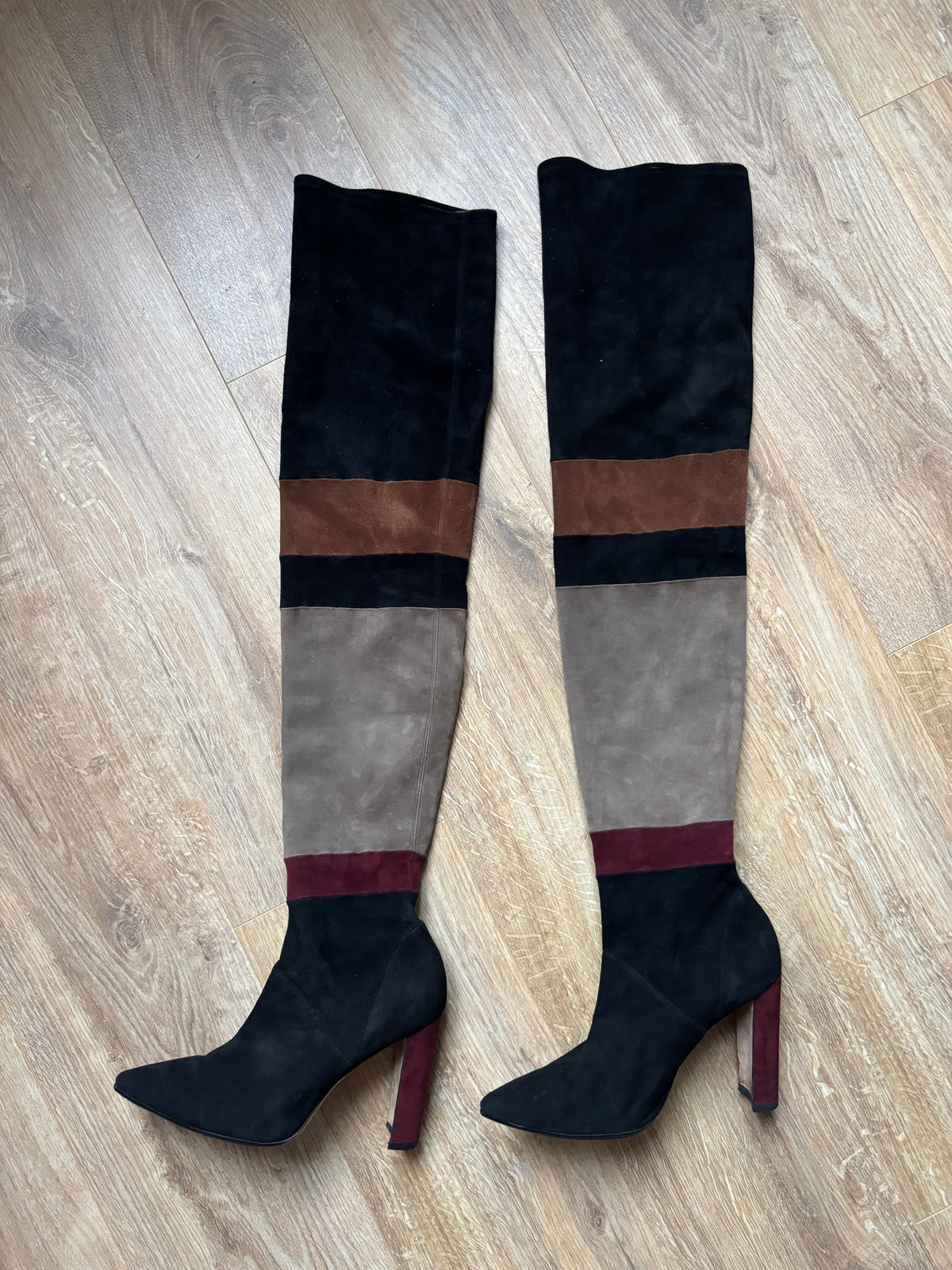 Manolo Blahnik cuissardes daim – 38,5