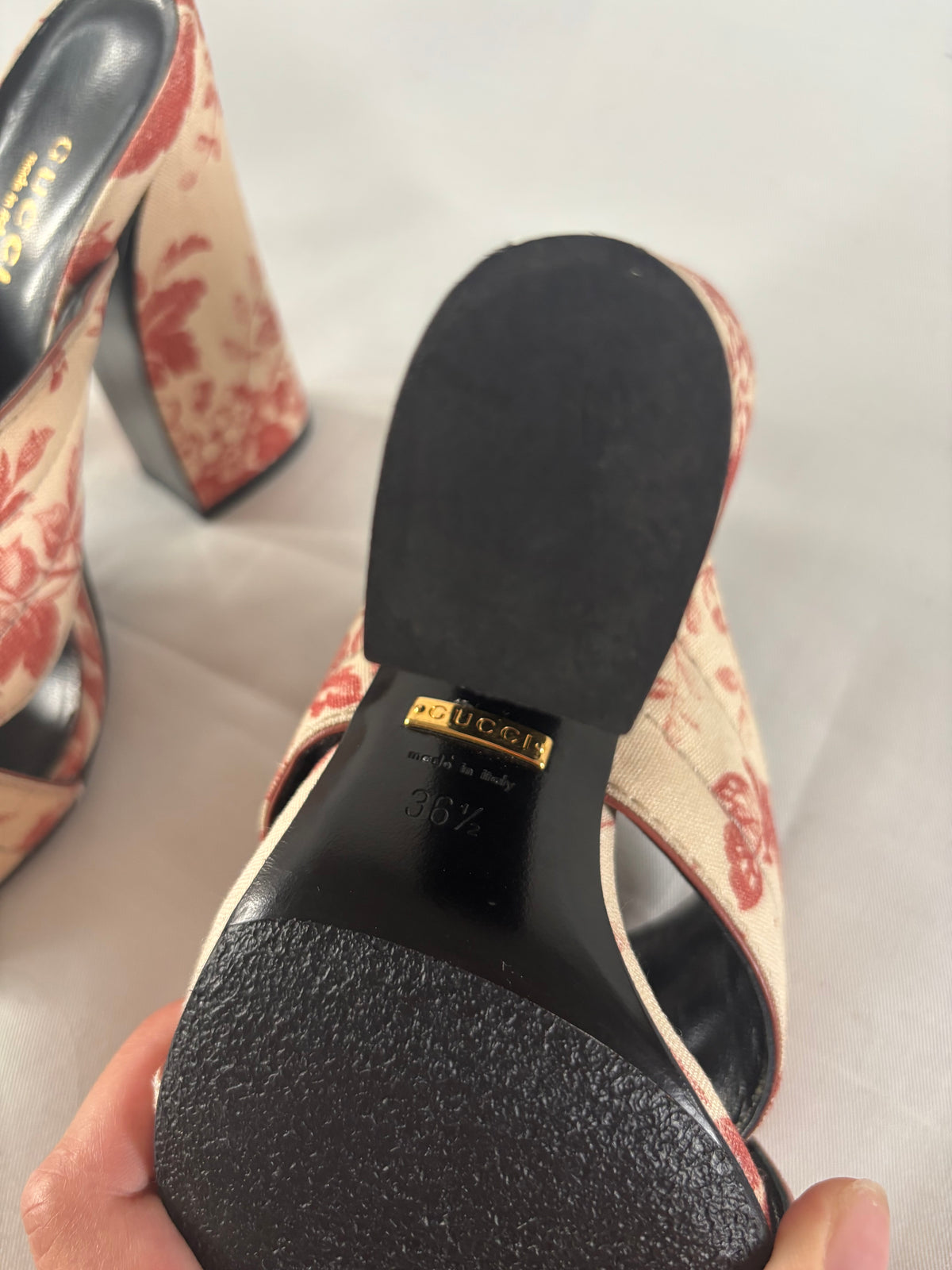 Gucci mules Toile de Jouy - 36