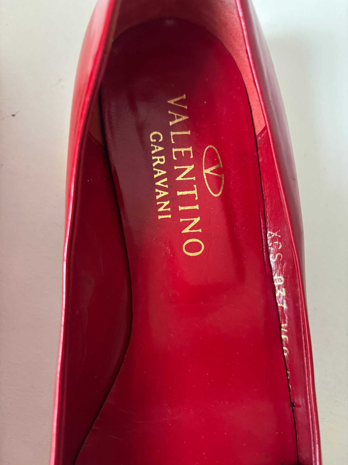 Valentino ballerines vernis rouge - 41