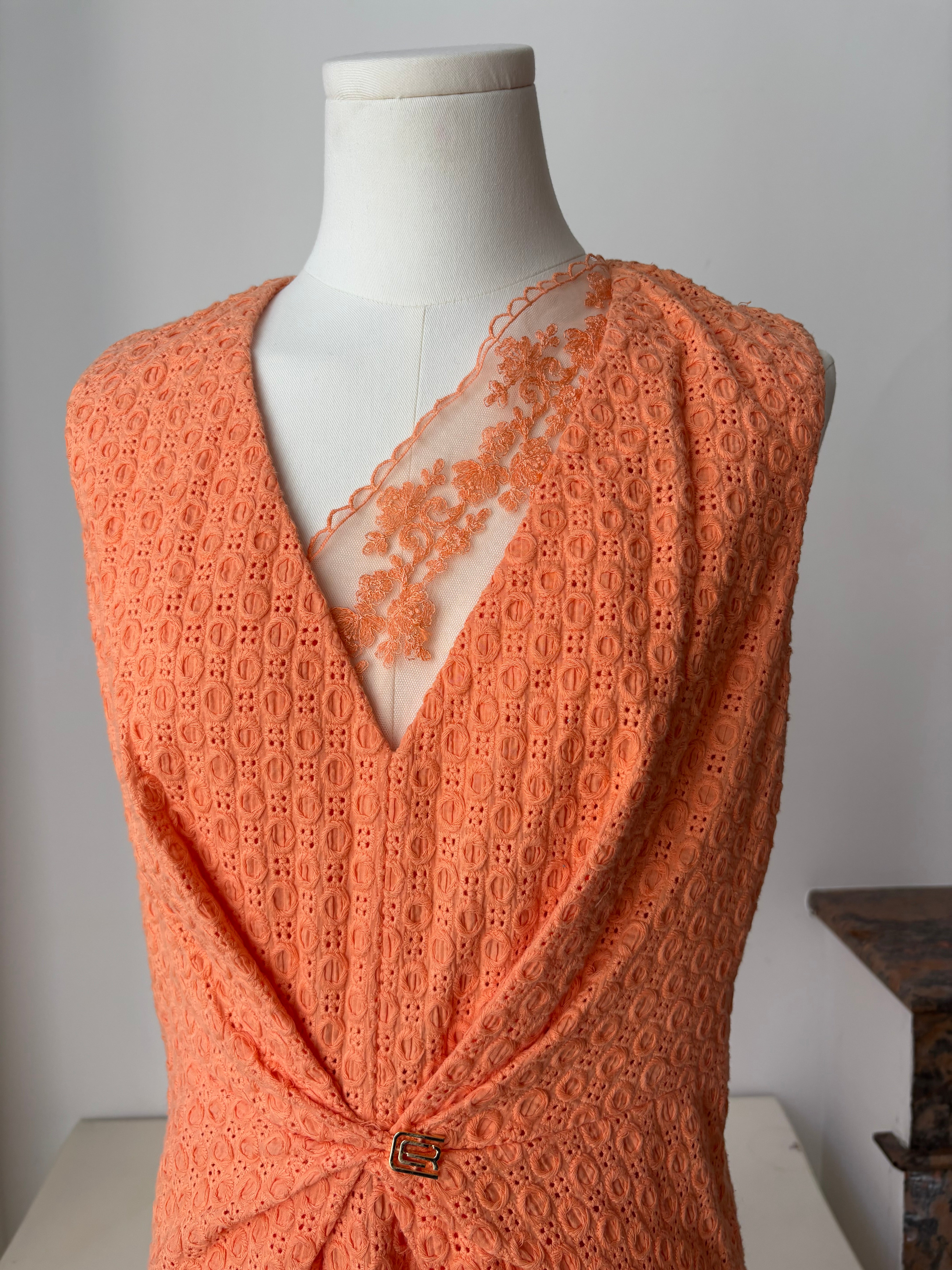 Roberto Cavalli robe corail - M