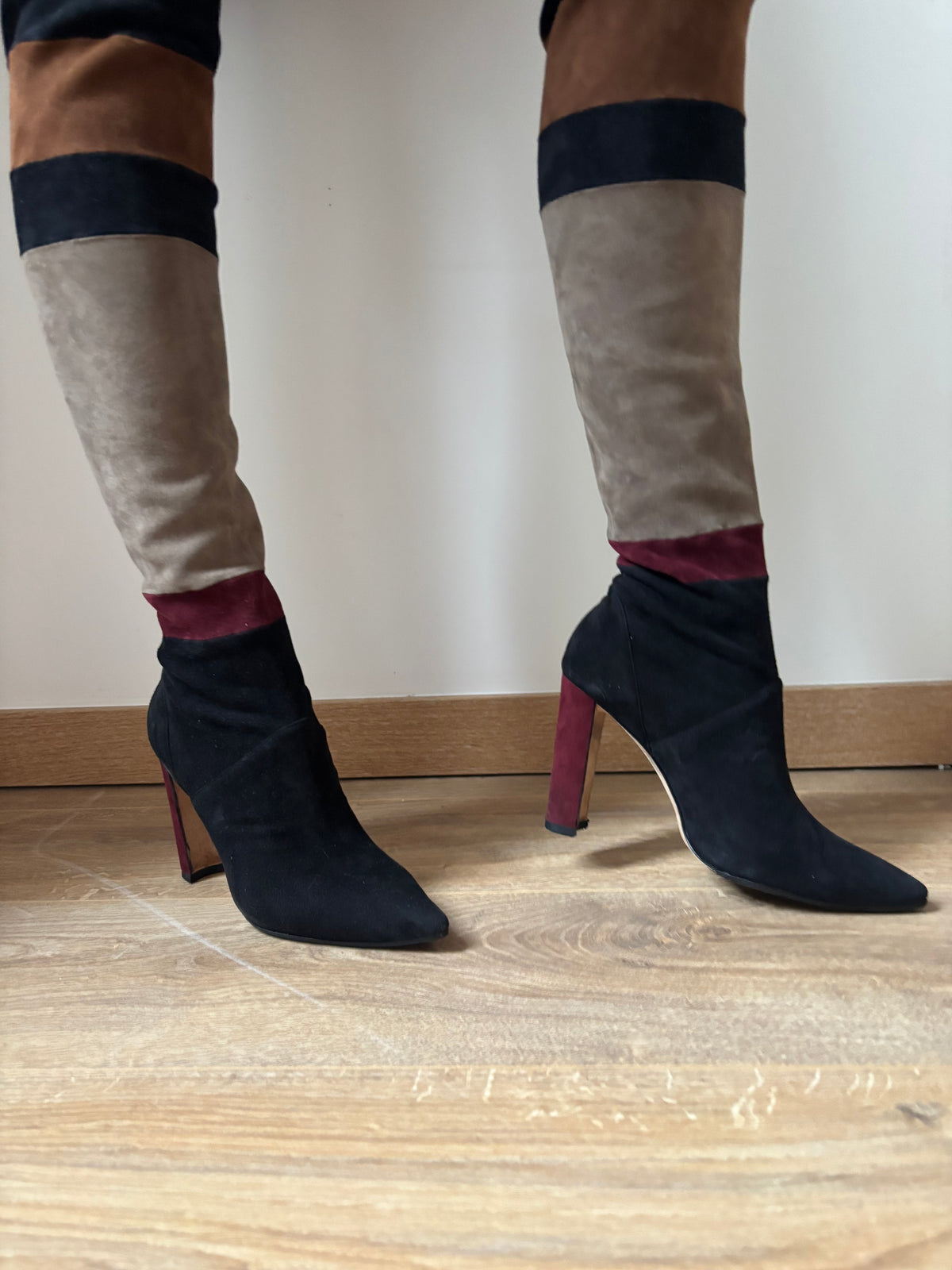 Manolo Blahnik cuissardes daim – 38,5