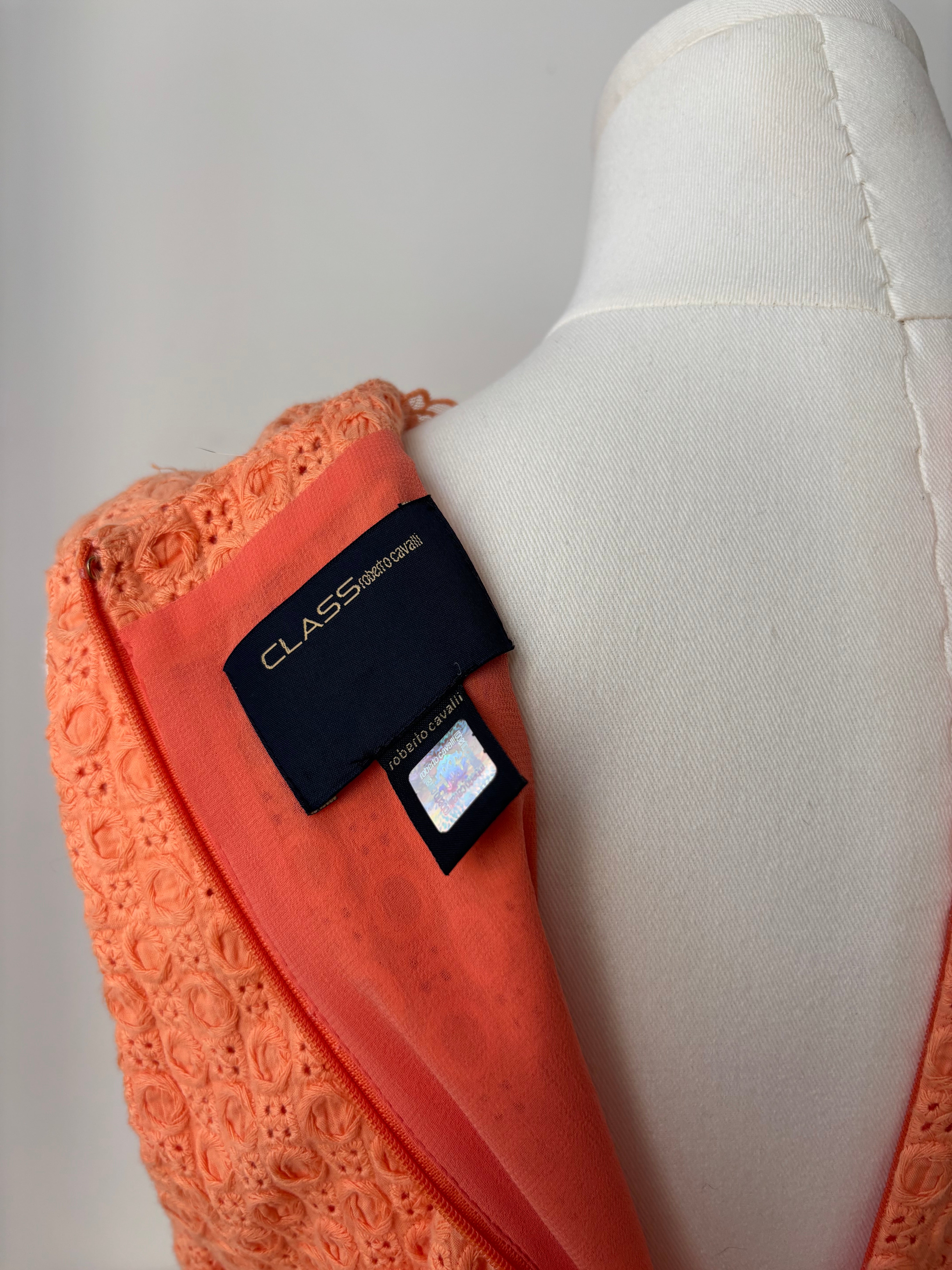 Roberto Cavalli robe corail - M