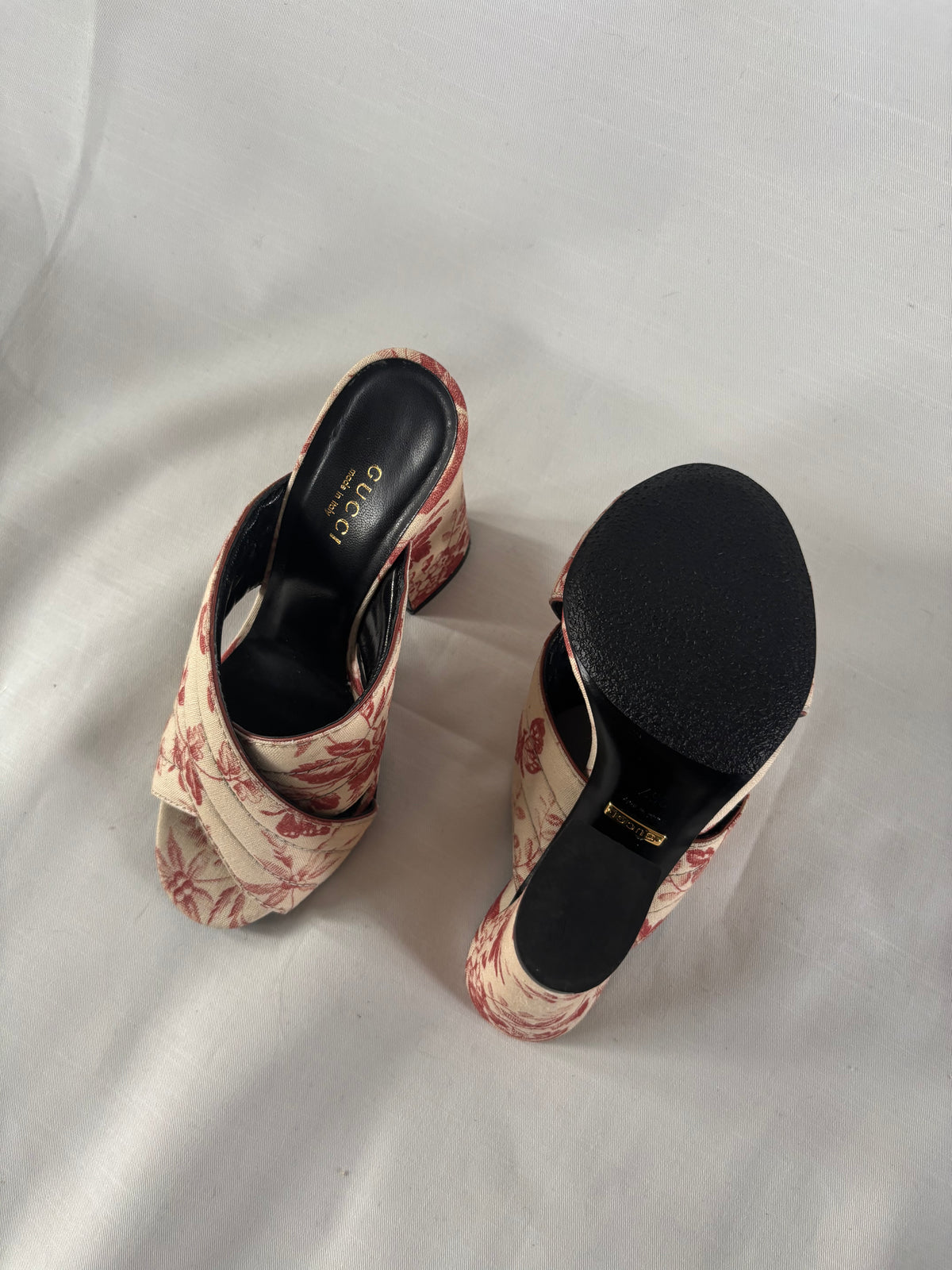 Gucci mules Toile de Jouy - 36