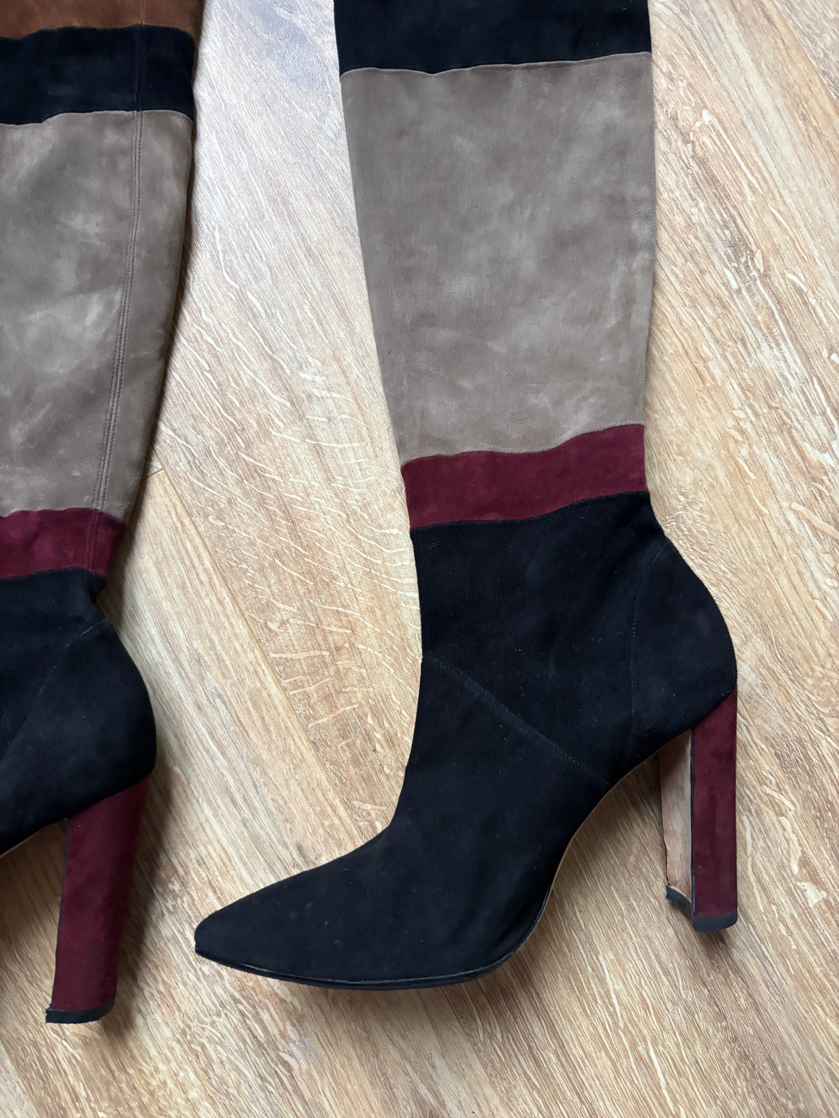 Manolo Blahnik cuissardes daim – 38,5
