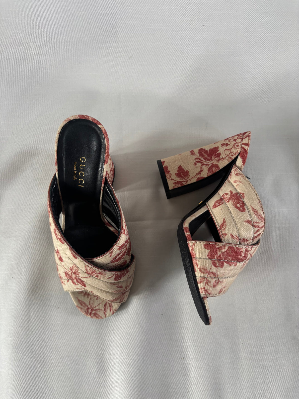 Gucci mules Toile de Jouy - 36