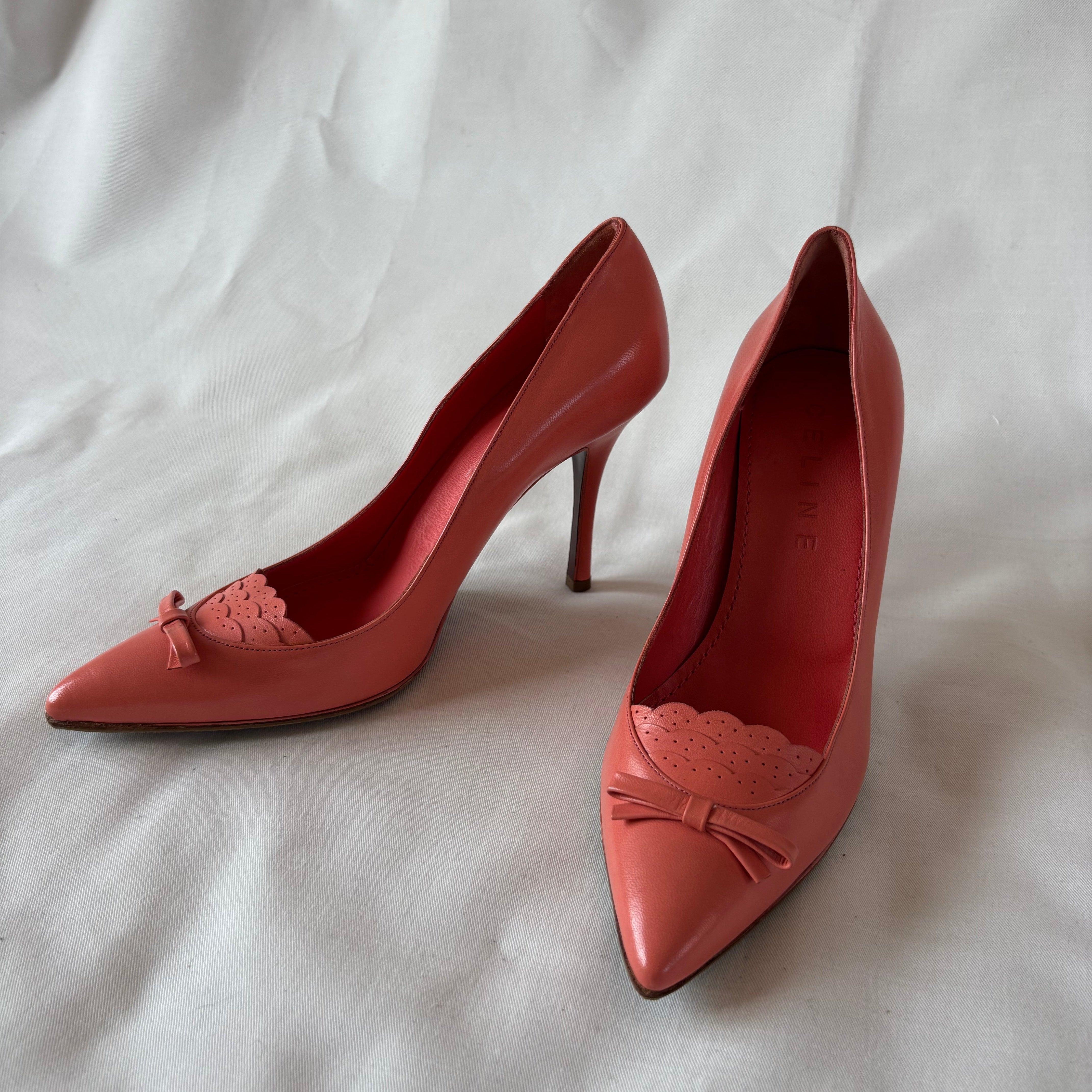 Escarpins Céline corail