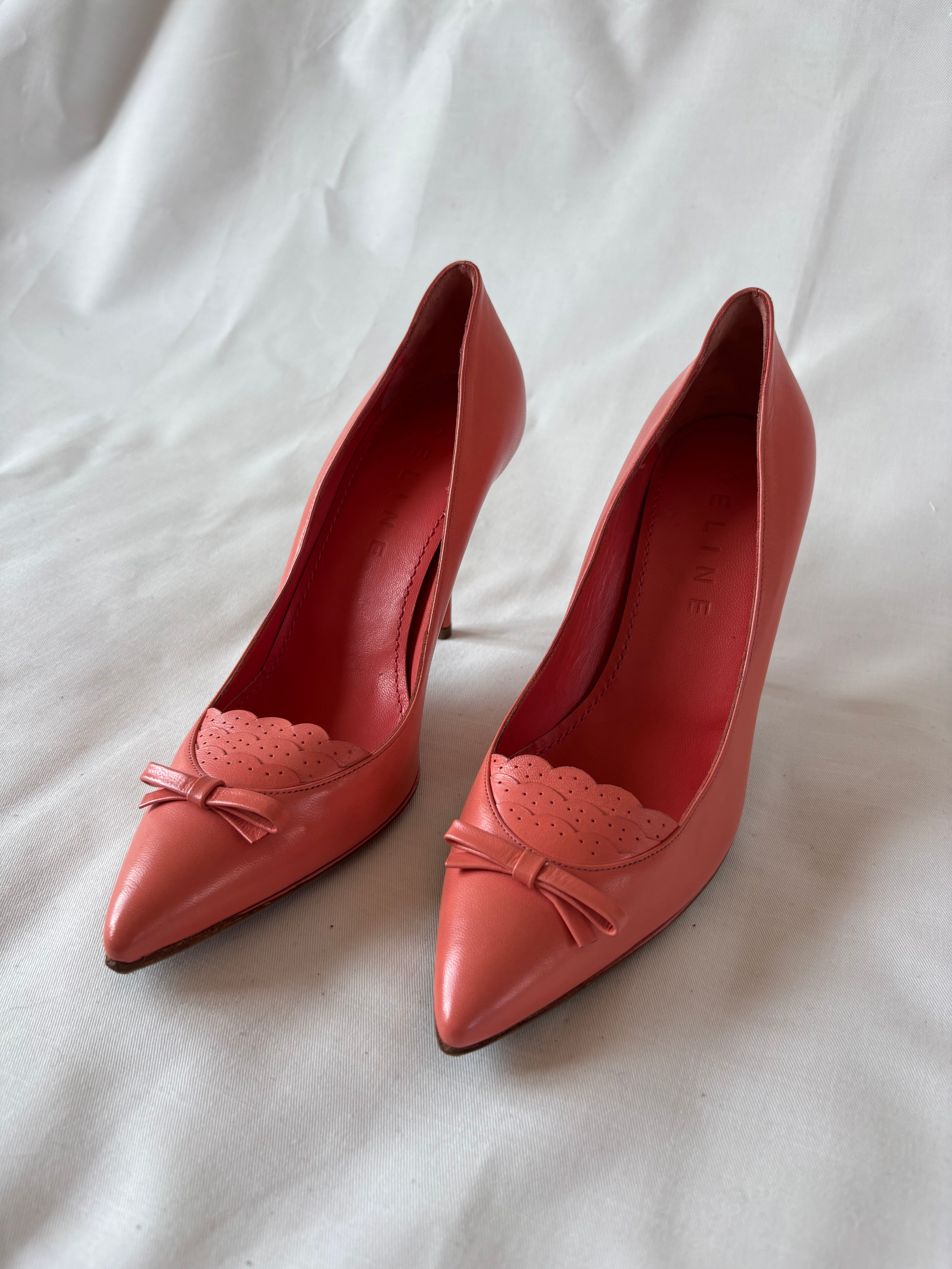 Escarpins Céline corail