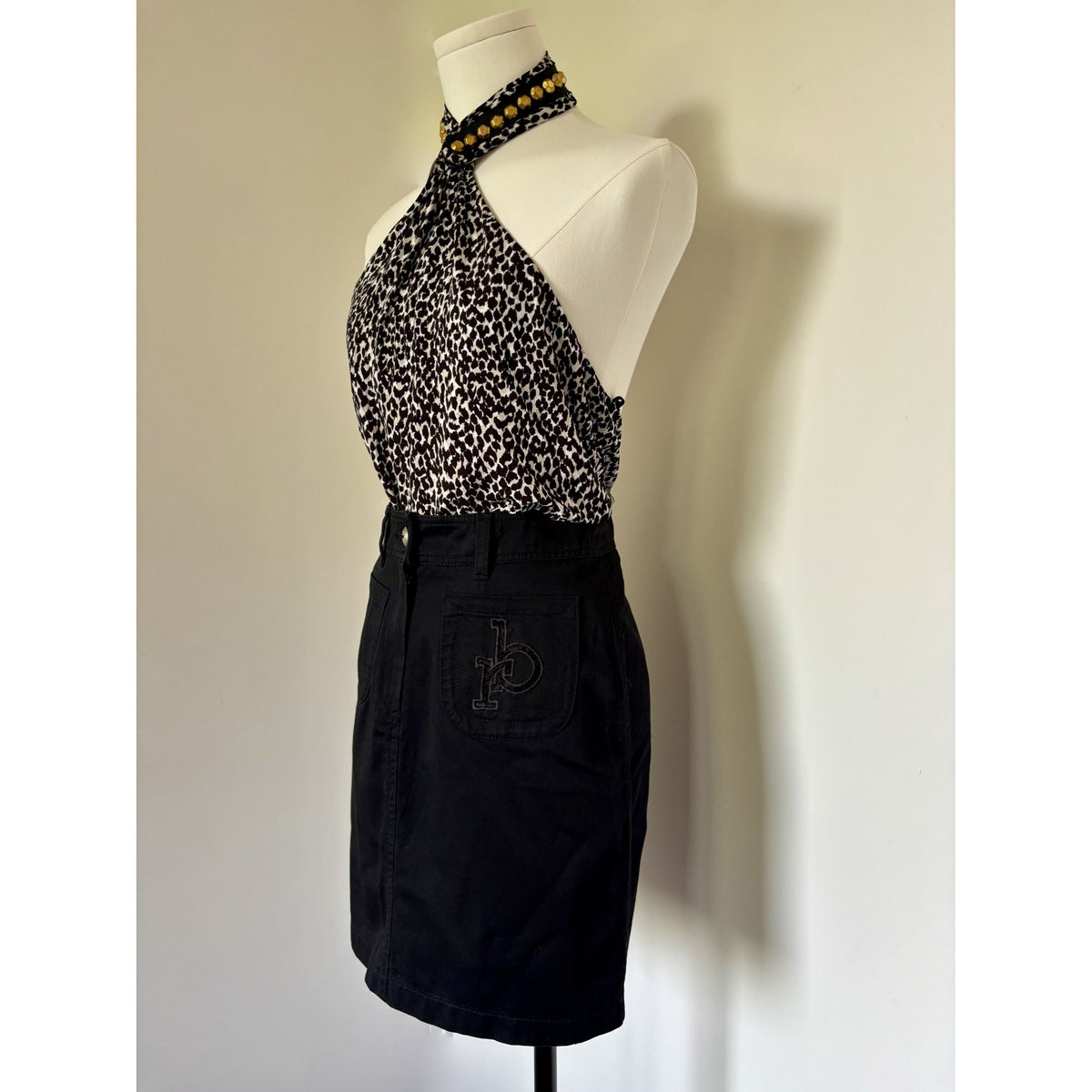 Cavalli – Top léopard dos nu – M/L/XL