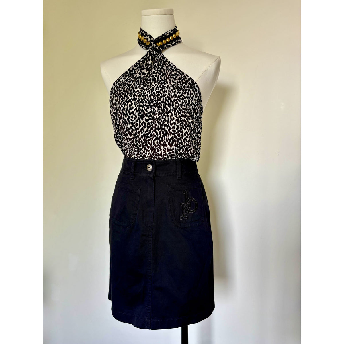 Cavalli – Top léopard dos nu – M/L/XL