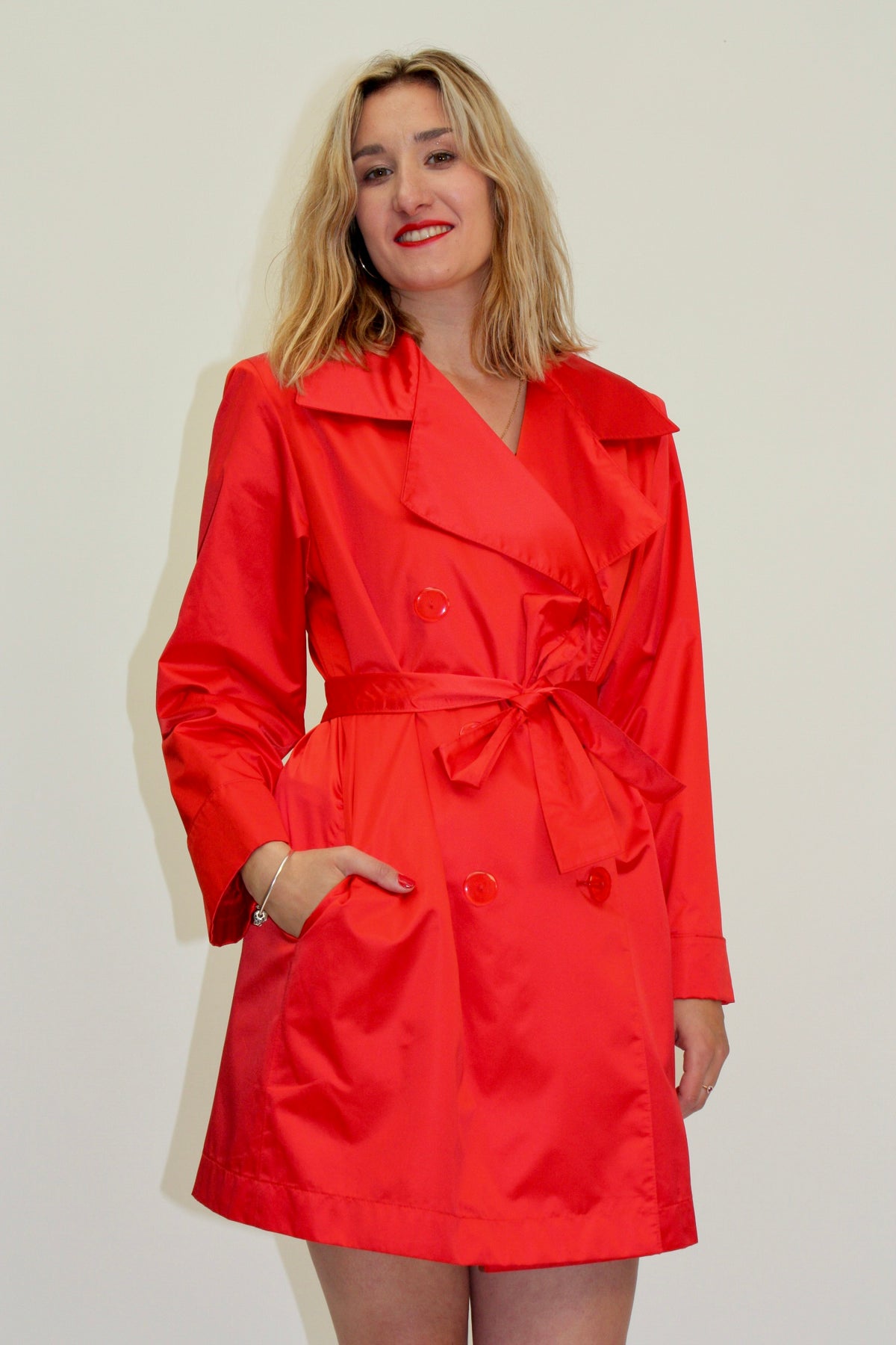 Saint Laurent – Trench rouge – M