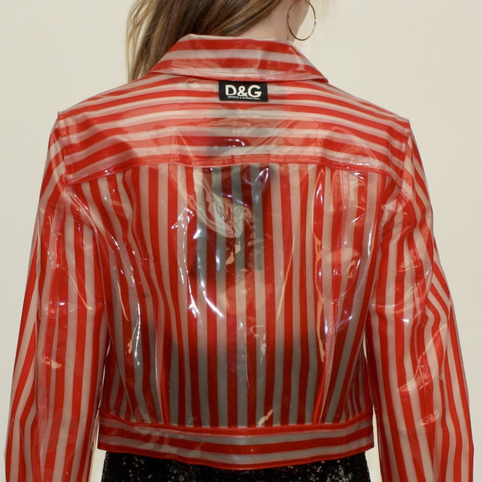 Veste rayée transparente Dolce & Gabbana