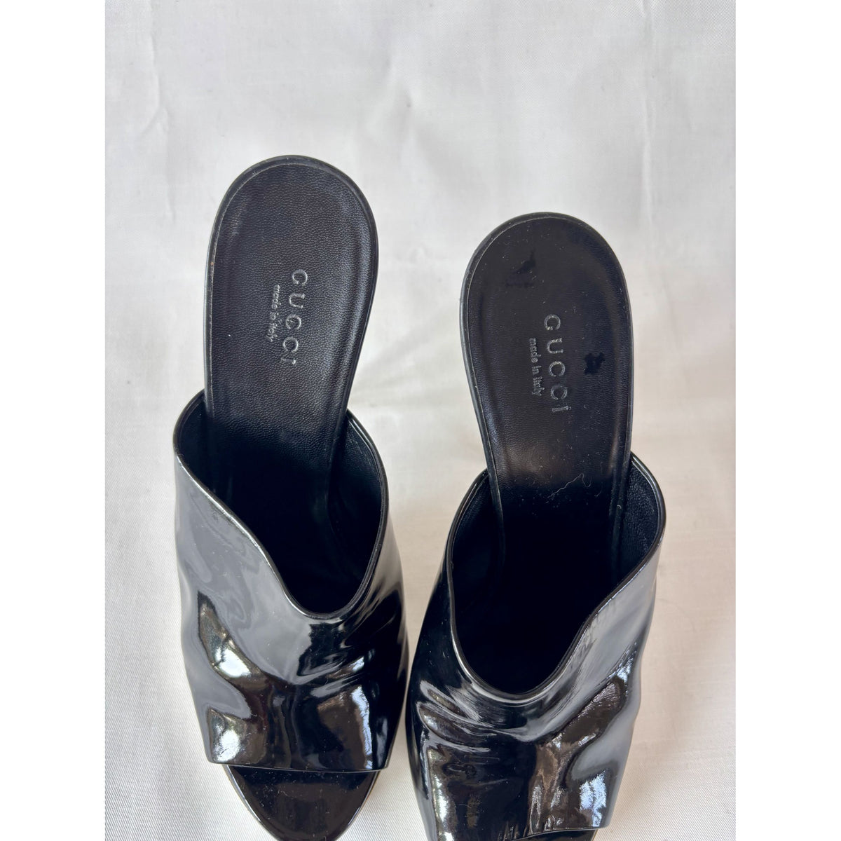 Gucci sandales plateformes cuir noir – 38