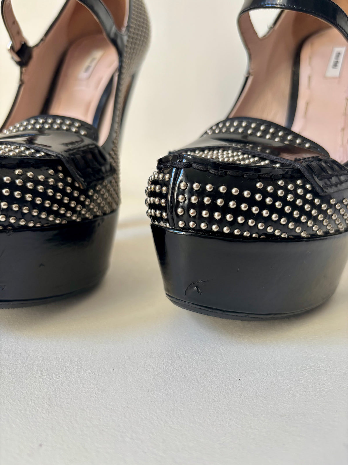 Miu Miu Mary-Jane cloutées – 37