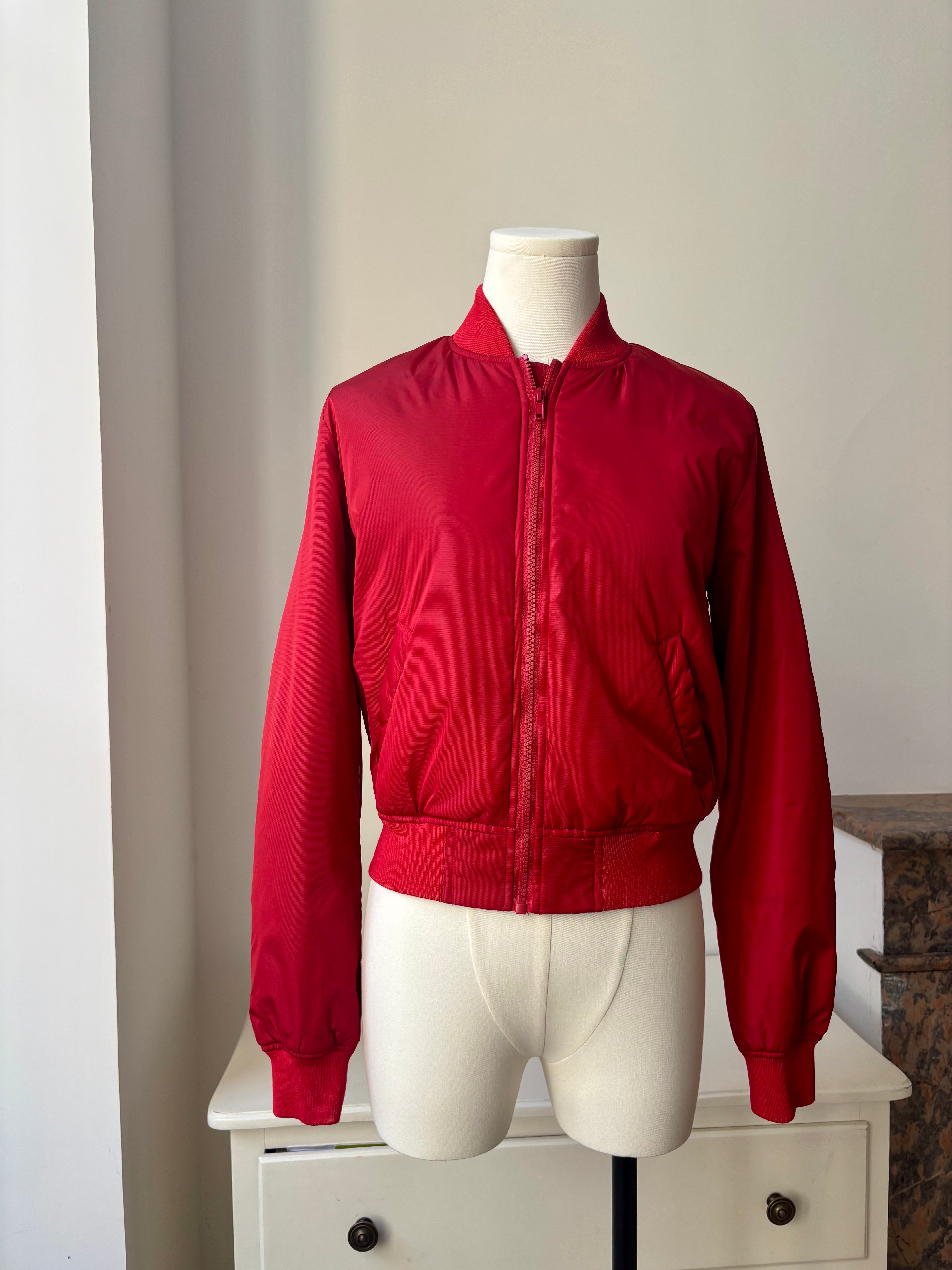 Love Moschino Bomber rouge avec logo – taille S