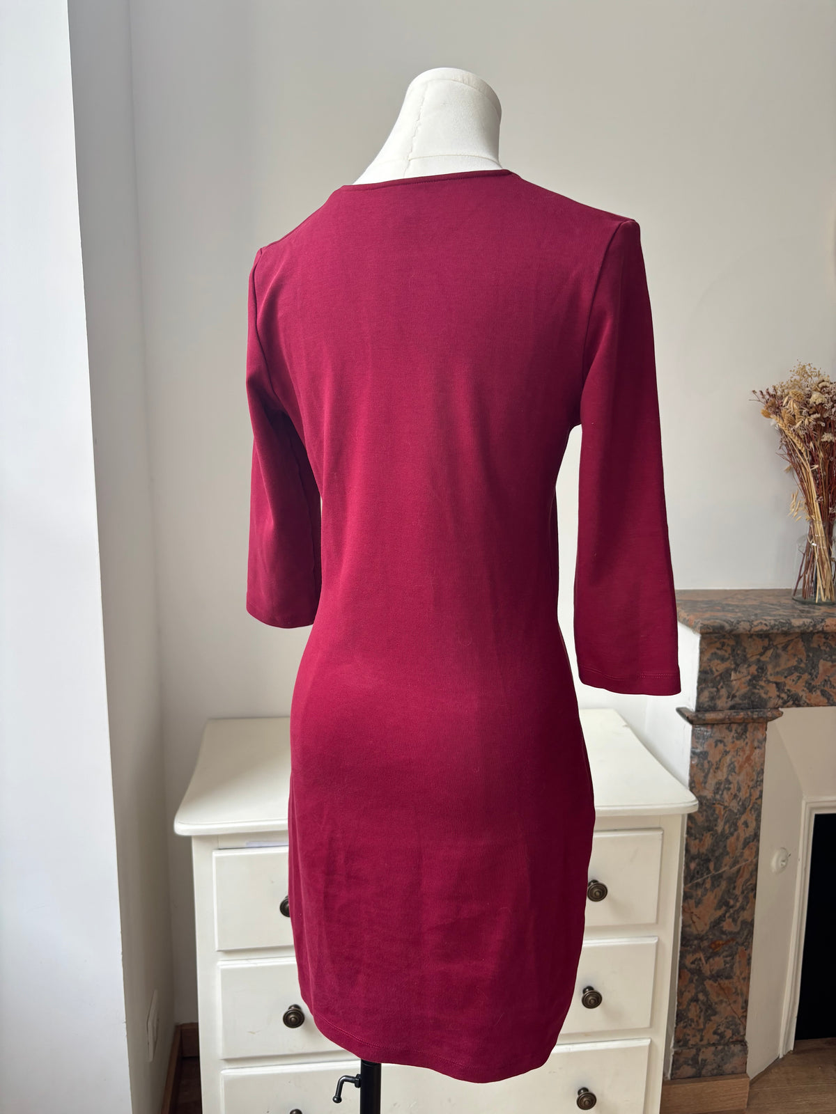 Alexander McQueen robe rouge zip – S/M