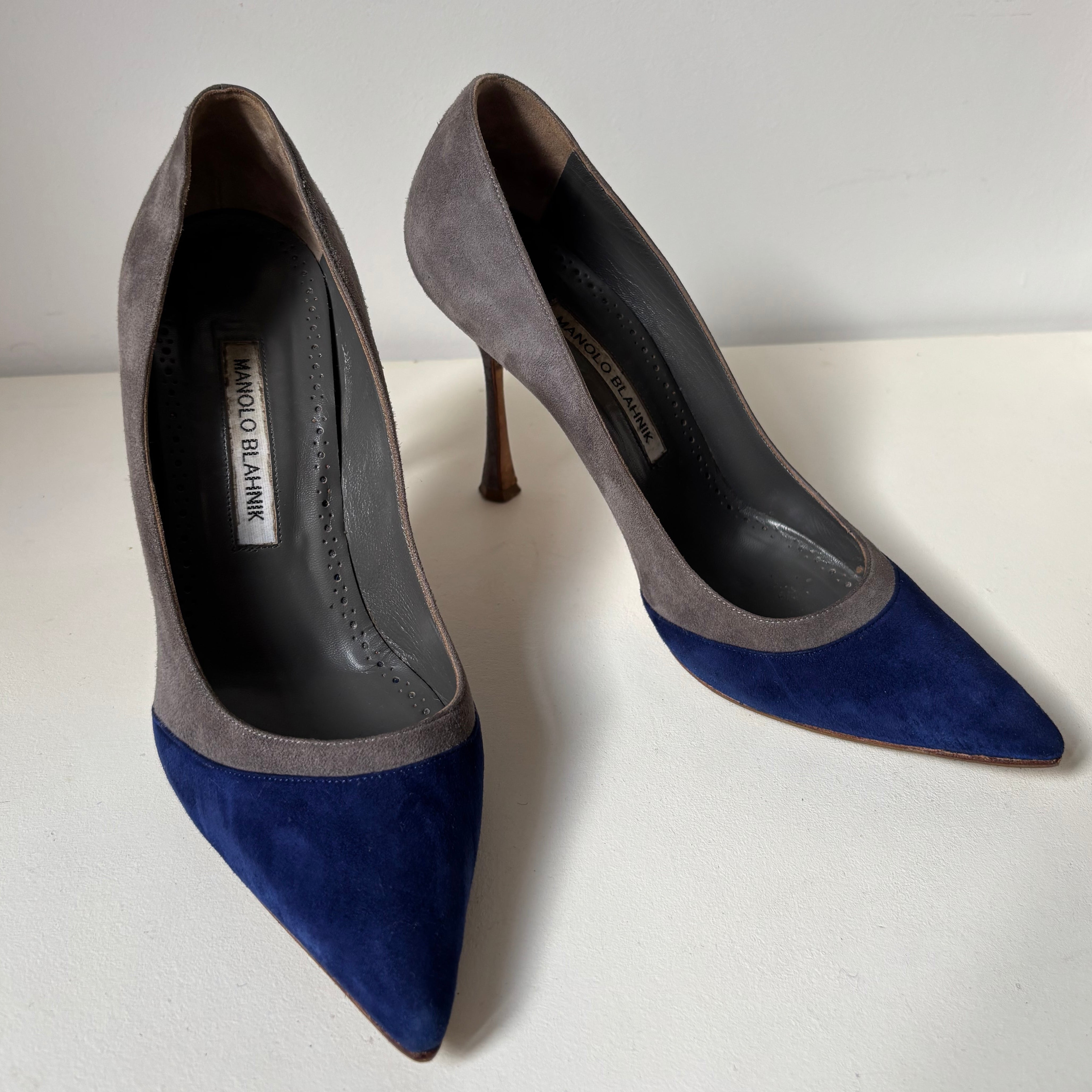 Escarpins Manolo Blahnik bicolore
