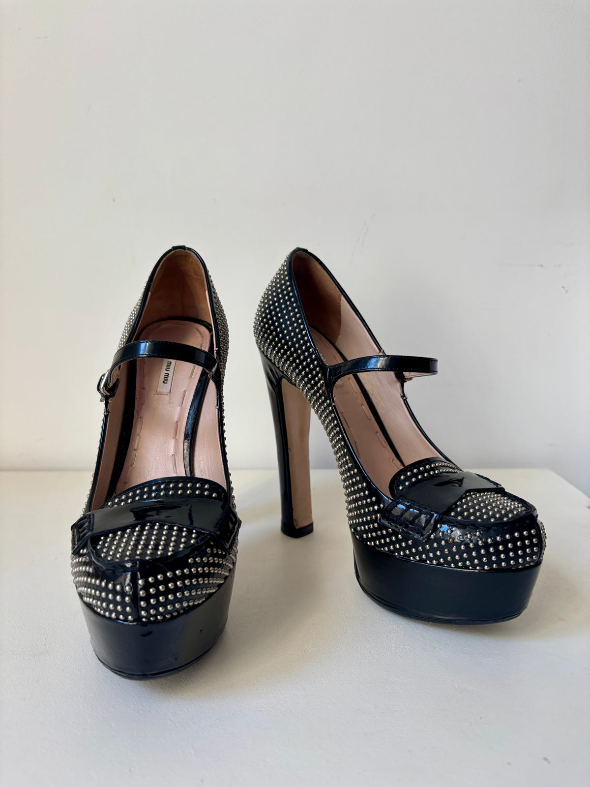 Miu Miu Mary-Jane cloutées – 37