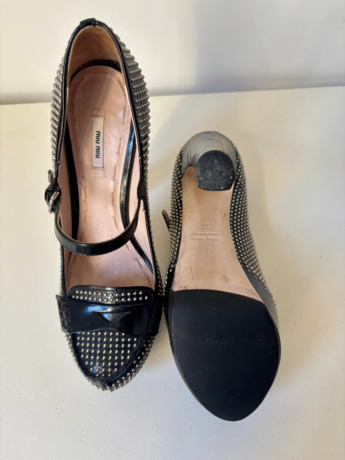 Miu Miu Mary-Jane cloutées – 37