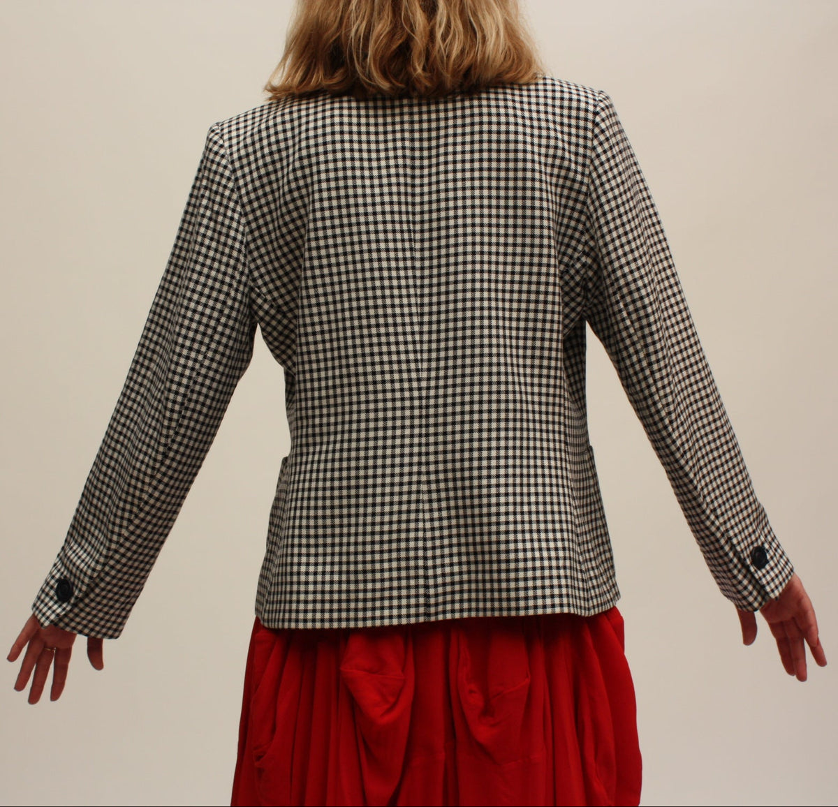 Yves Saint Laurent – Veste tailleur vichy – L/XL