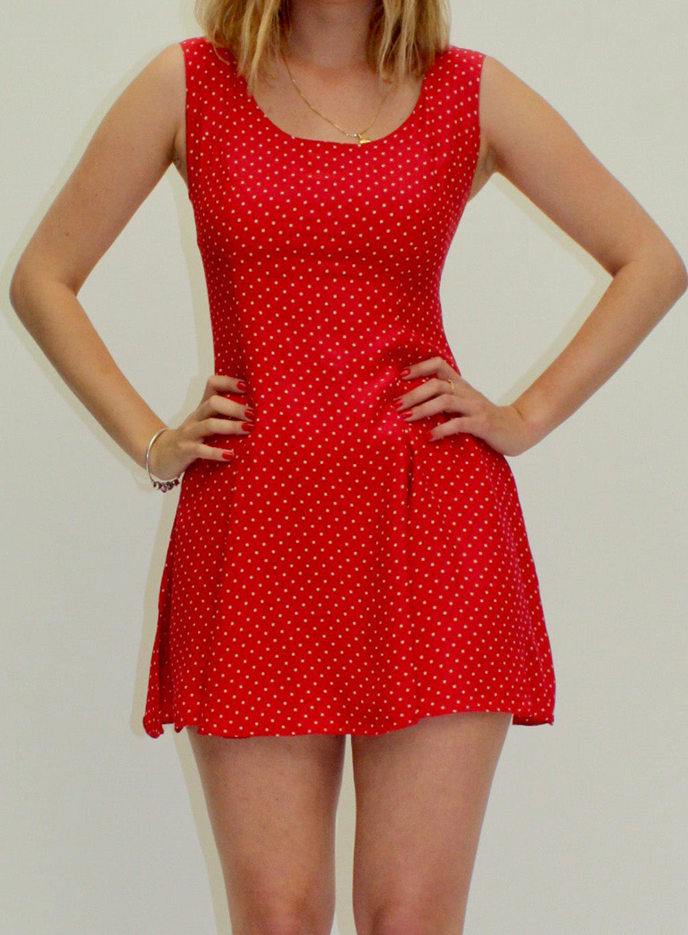 Moschino – Red polka dot dress – S/M
