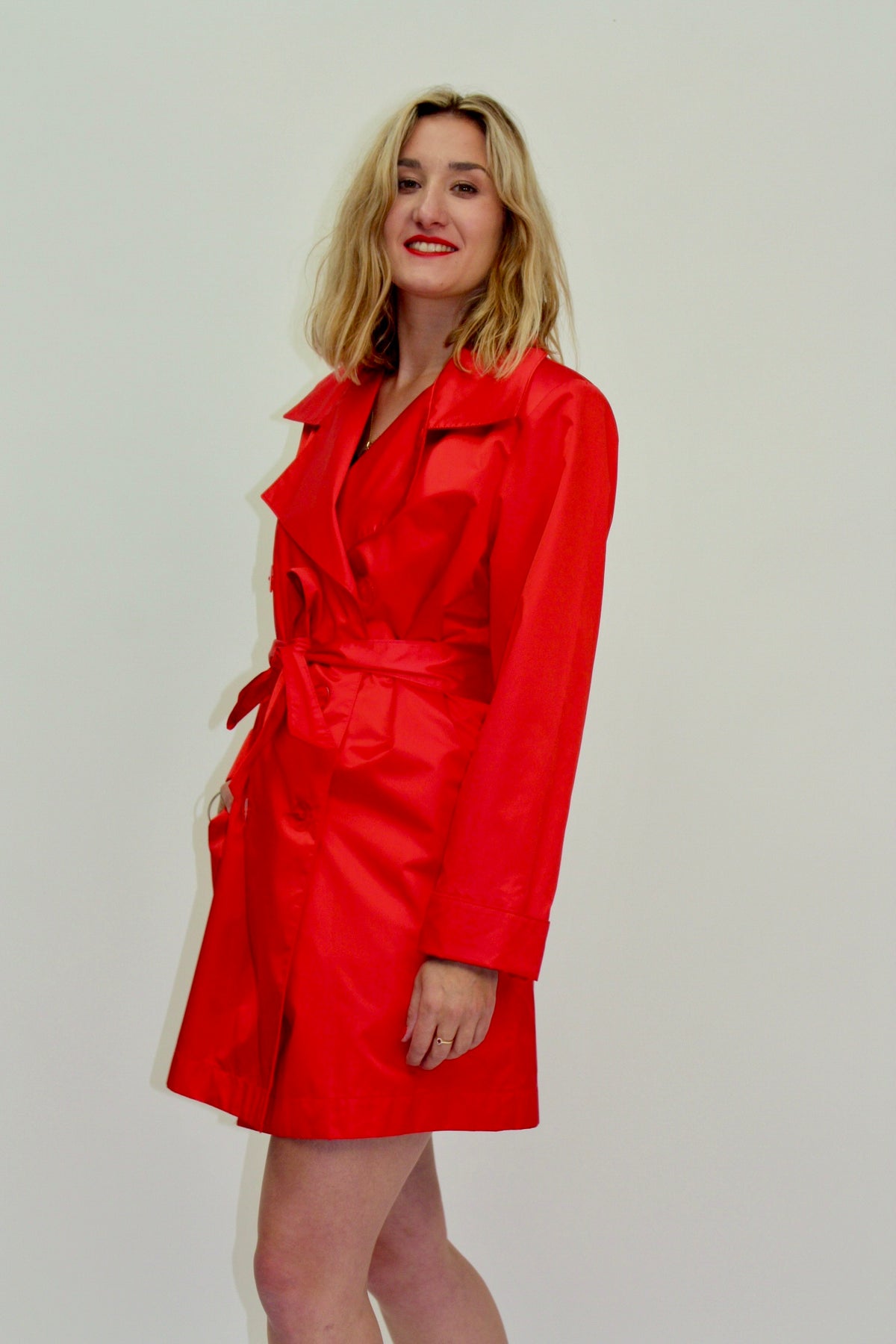 Saint Laurent – Trench rouge – M