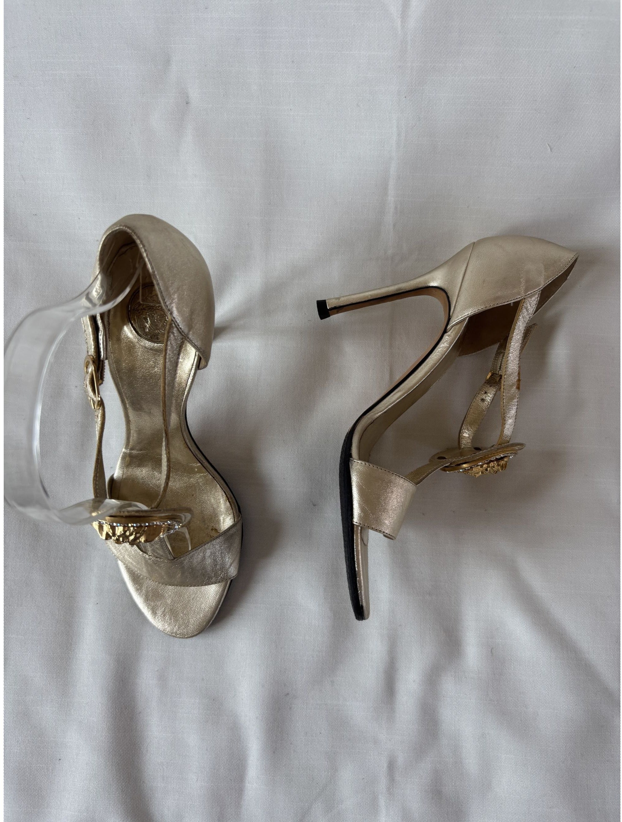 Versace Medusa gold sandals – 36.5